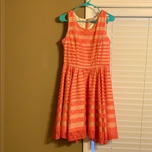 Peach Lace Dress